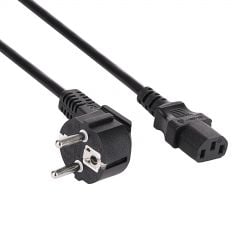 PC Cablu de alimentare CEE 7/7 / IEC C13 AK-PC-01S CU 3x1.5mm² 1.5m
