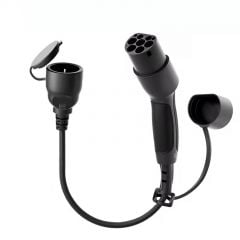 Adaptor Type2 / Schuko Adaptor pentru stație de încărcare EV AK-SC-E28 masculin – feminin 16A 30cm