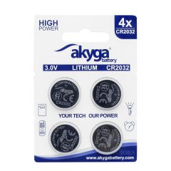 Baterie litiu CR2032 Akyga AKY2100 3V / 210mAh 4pcs