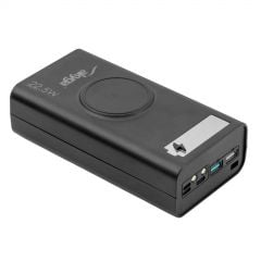 Carcasă pentru baterie externă AK-BC-05 12x Li-Ion 18650 Încărcător wireless QIQC4+ PD 22,5 W