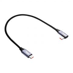 Unghi Cablu USB type C / USB type C 30cm AK-USB-53 60W Mesh