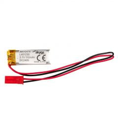 Baterie Li-Po LP401230 Akyga AKY0474 3.7V / 110mAh PCM JST Conector cu 2 pini 150mm