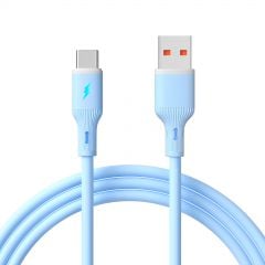 Cablu USB type C / USB A 1m AK-USB-63 Silicon Albastru