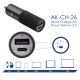 additional_image Încărcător USB pentru mașină AK-CH-26 USB-A + USB-C PD 5-20V / max. 5A 100W Quick Charge 3.0 GaN