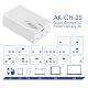 additional_image Încărcător AK-CH-25 USB-A + 3x USB-C PD 5-28V / max. 5A 140W Quick Charge 3.0 GaN